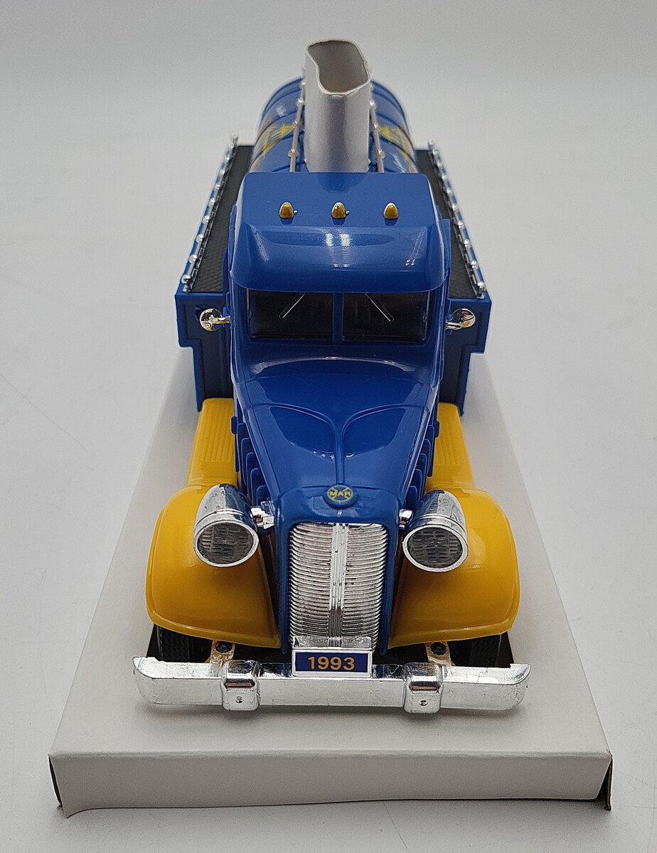 Marx Toys Sun001 Blue Sunoco Motor Fuel Truck Bank EX/Box
