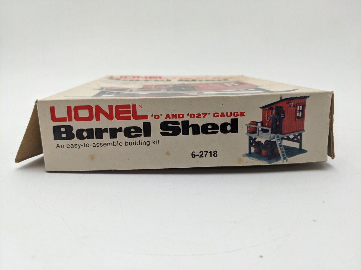 Lionel 6-2718 O & O27 Gauge Barrel Shed Building Kit EX/Box