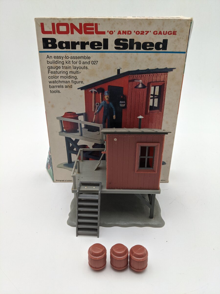 Lionel 6-2718 O & O27 Gauge Barrel Shed Building Kit EX/Box