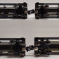 Lionel O Gauge Borden Plated Tank Cars: 6-9154 (4) EX/Box