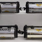 Lionel O Gauge Borden Plated Tank Cars: 6-9154 (4) EX/Box
