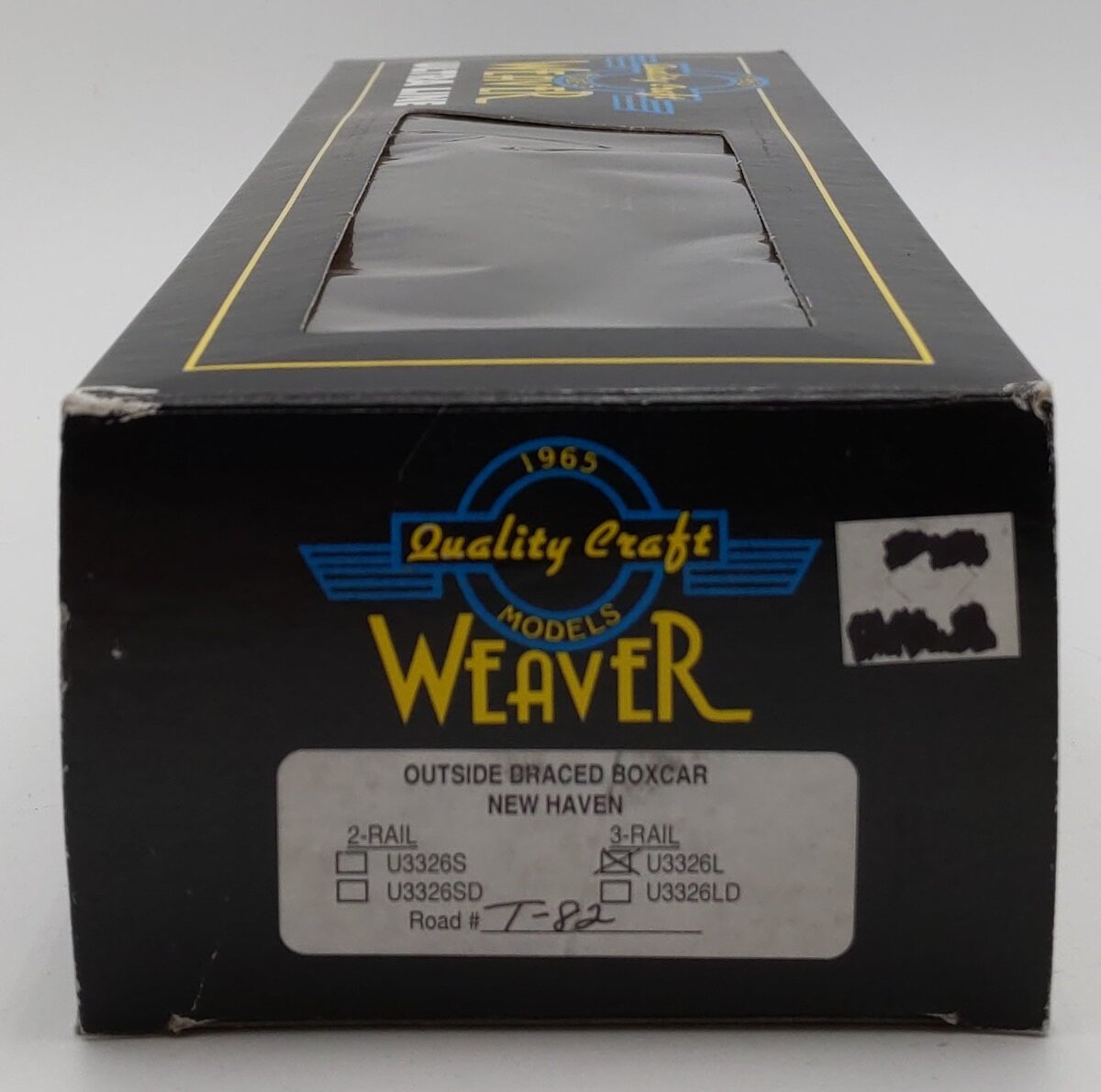 Weaver U3326L O Scale New Haven Boxcar #T-82 LN/Box