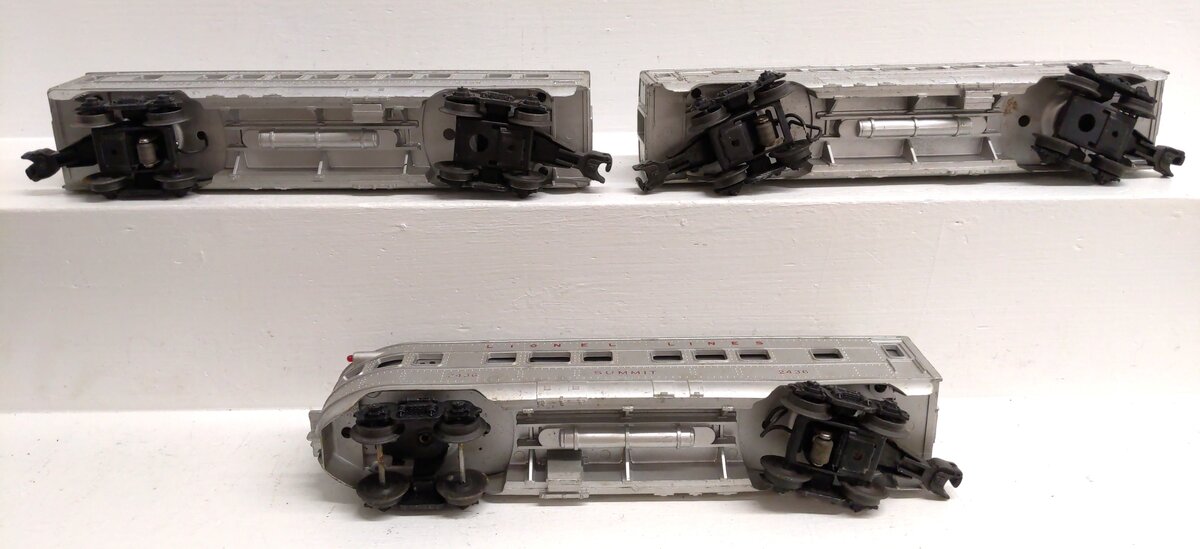 Lionel 2432S Vintage O Lionel Lines Illuminated Passenger Cars: 2432,2435 & 2436 VG