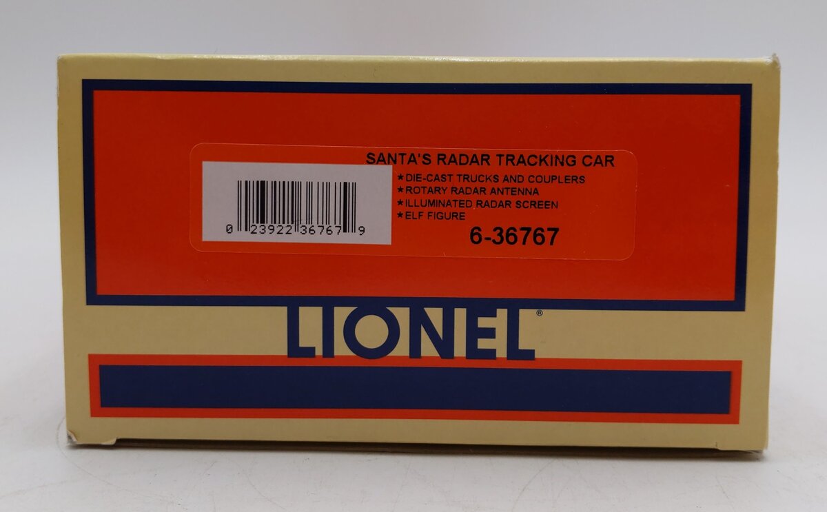 Lionel 6-36767 O Gauge Santa's Radar Tracking Car LN/Box