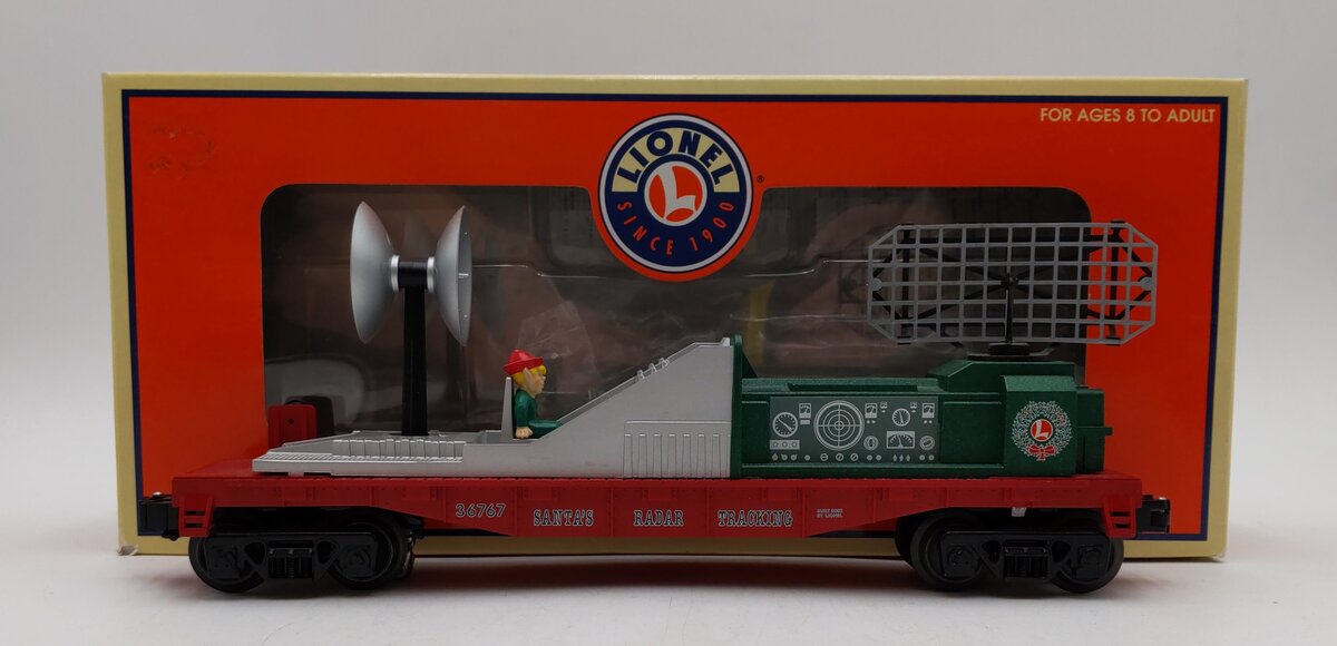 Lionel 6-36767 O Gauge Santa's Radar Tracking Car LN/Box