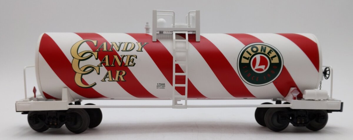 Lionel 6-17946 O Gauge Candy Cane Single Dome Tank Car LN/Box