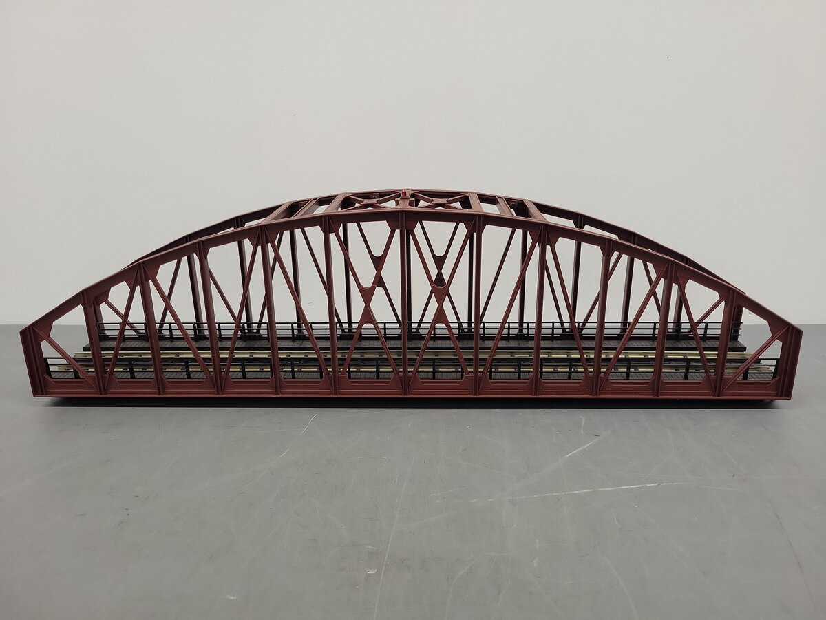 MTH 40-1058 2-Track Steel Arch Bridge w/ No Piers EX