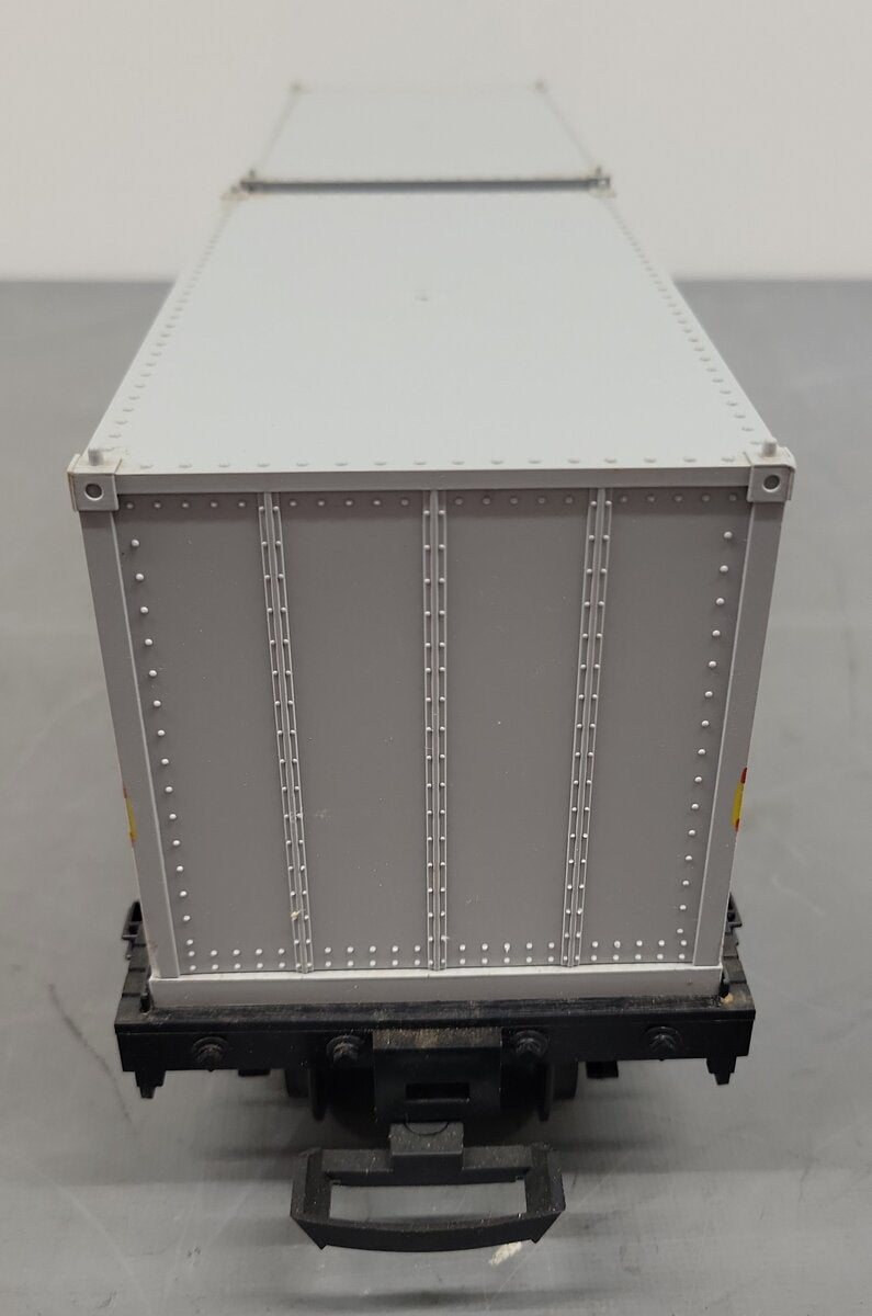 LGB 4069 G Scale Flatcar w/2 Grey LGB Containers EX/Box