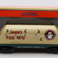 Lionel 6-26367 O Gauge Santa Egg Nog Flatcar w/Container LN/Box