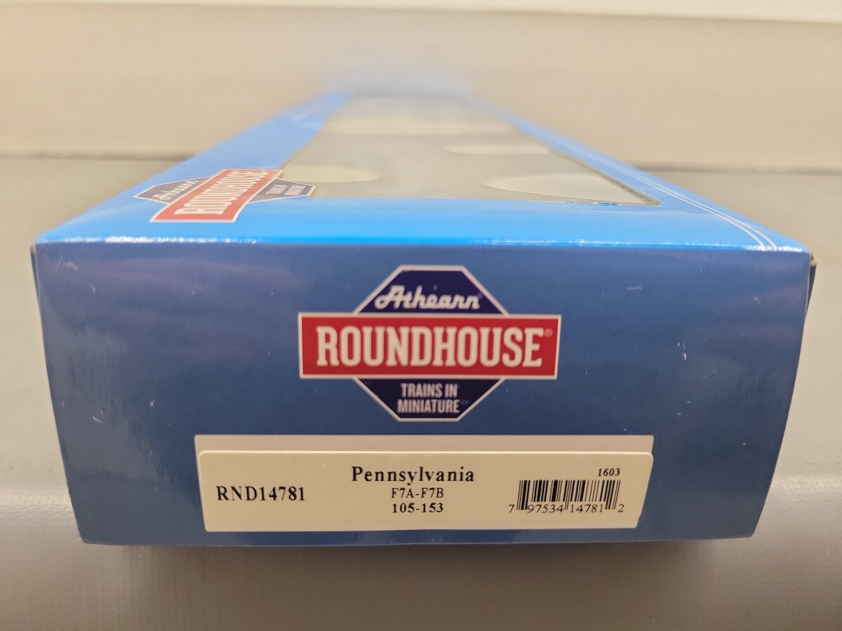 Roundhouse 14781 HO Amtrak F7A/B Diesel Locomotive #105/#153 EX/Box