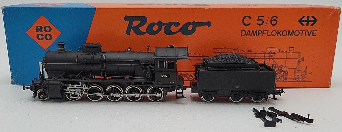 Roco 04111A HO Scale Swiss C 5/6 Steam Locomotive (Amor Express) #2978 VG/Box