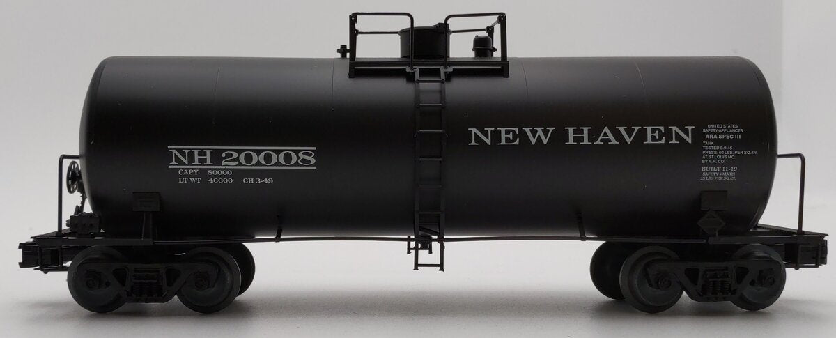 Weaver U1328LD O Gauge New Haven 40' Tank Car #20008 (3-Rail) EX/Box