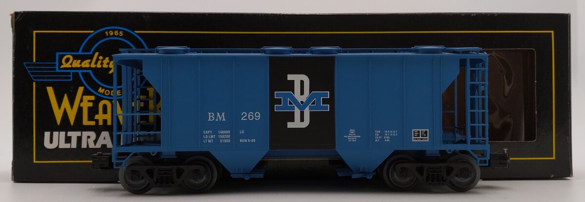 Weaver 269 O Scale Boston & Maine Covered Hopper EX/Box