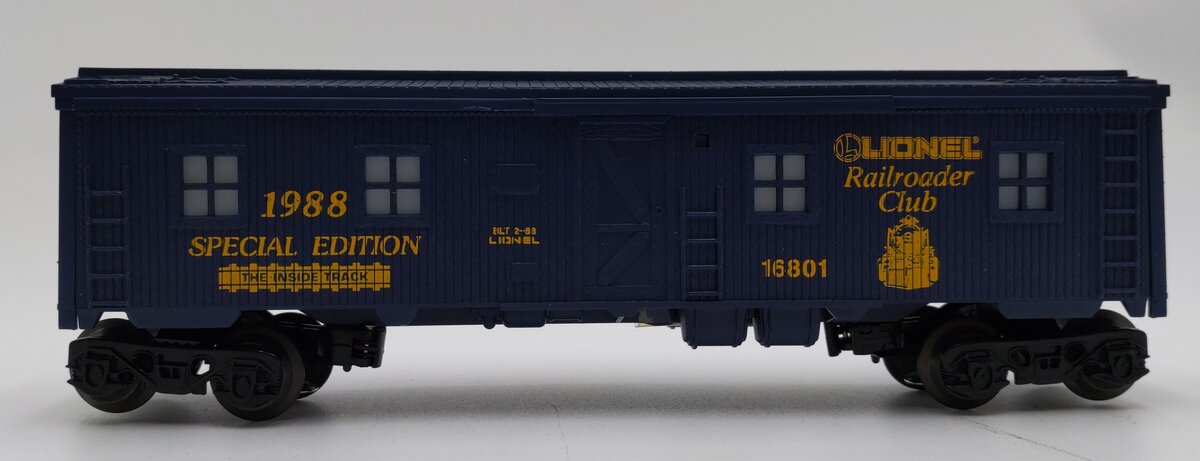 Lionel 6-16801 O Gauge LRRC 1988 Special Edition Bunk Car LN/Box