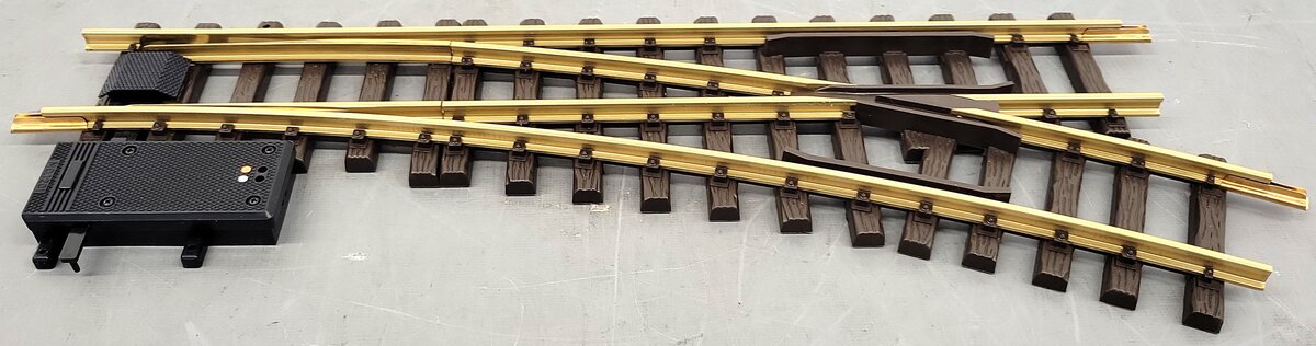LGB 16050 G 22.5° R3 Right Hand Electric Curved Switch Turnout LN/Box