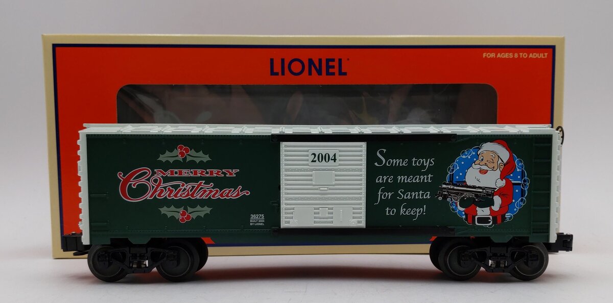 Lionel 6-36275 O Gauge 2004 Christmas Boxcar LN/Box