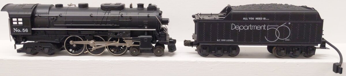 Lionel 6-52175 O Dept. 56 4-6-4 Hudson Steam Loco & Tender #56 EX/Box