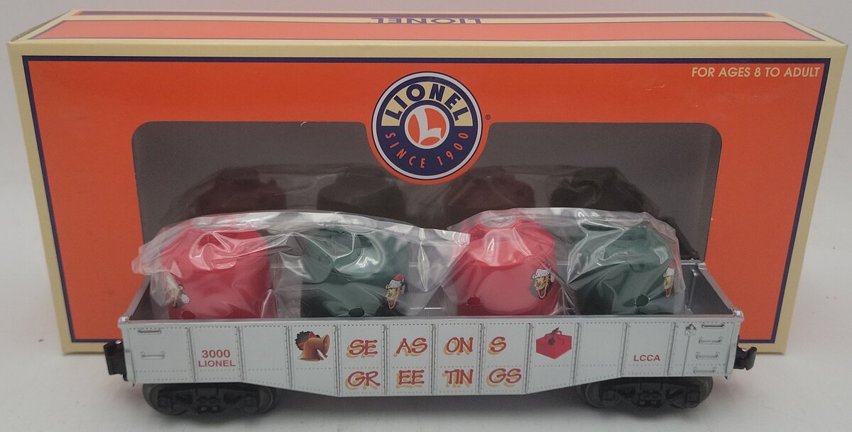 Lionel 6-3000 O Gauge LCCA Christmas Gondola EX/Box