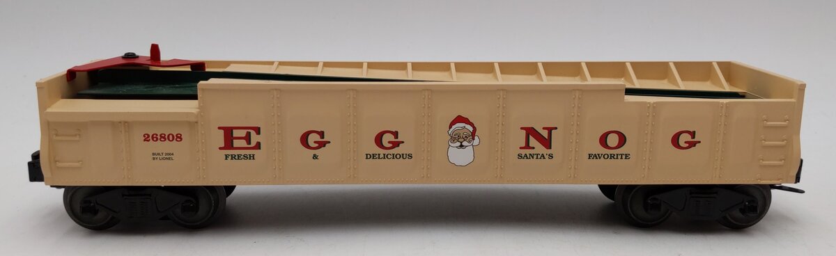 Lionel 6-26808 O Gauge Egg Nog Operating Barrel Car #26808 EX/Box