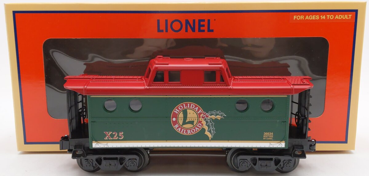 Lionel 6-36634 O Gauge Holiday Porthole Caboose EX/Box
