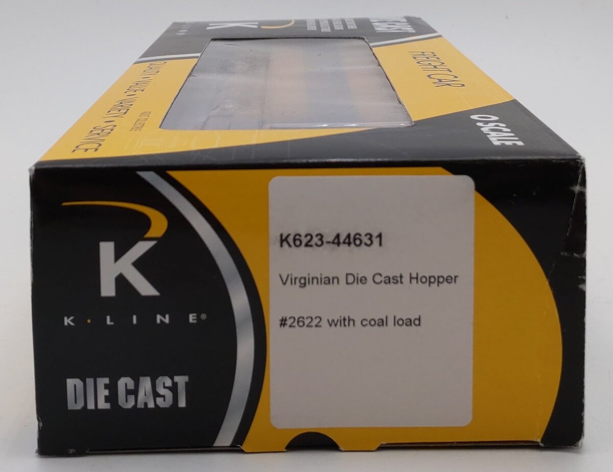K-Line K623-44631 Virginian Diecast Hopper w/ Coal Load #2622 LN/Box