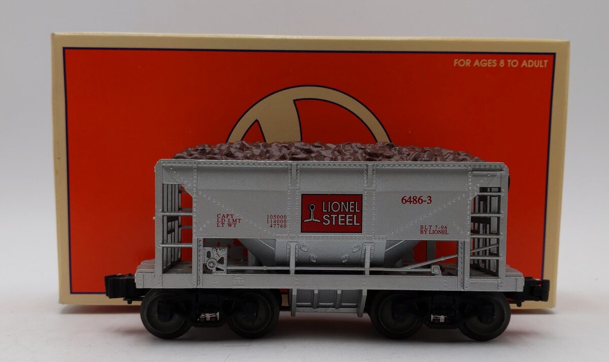 Lionel 6-51502 O Gauge 6486-3 Lionel Steel Diecast Ore Car LN/Box