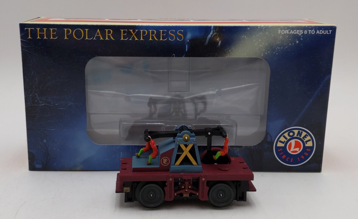 Lionel 6-28425 O Gauge Polar Express Motorized Elf Handcar EX/Box
