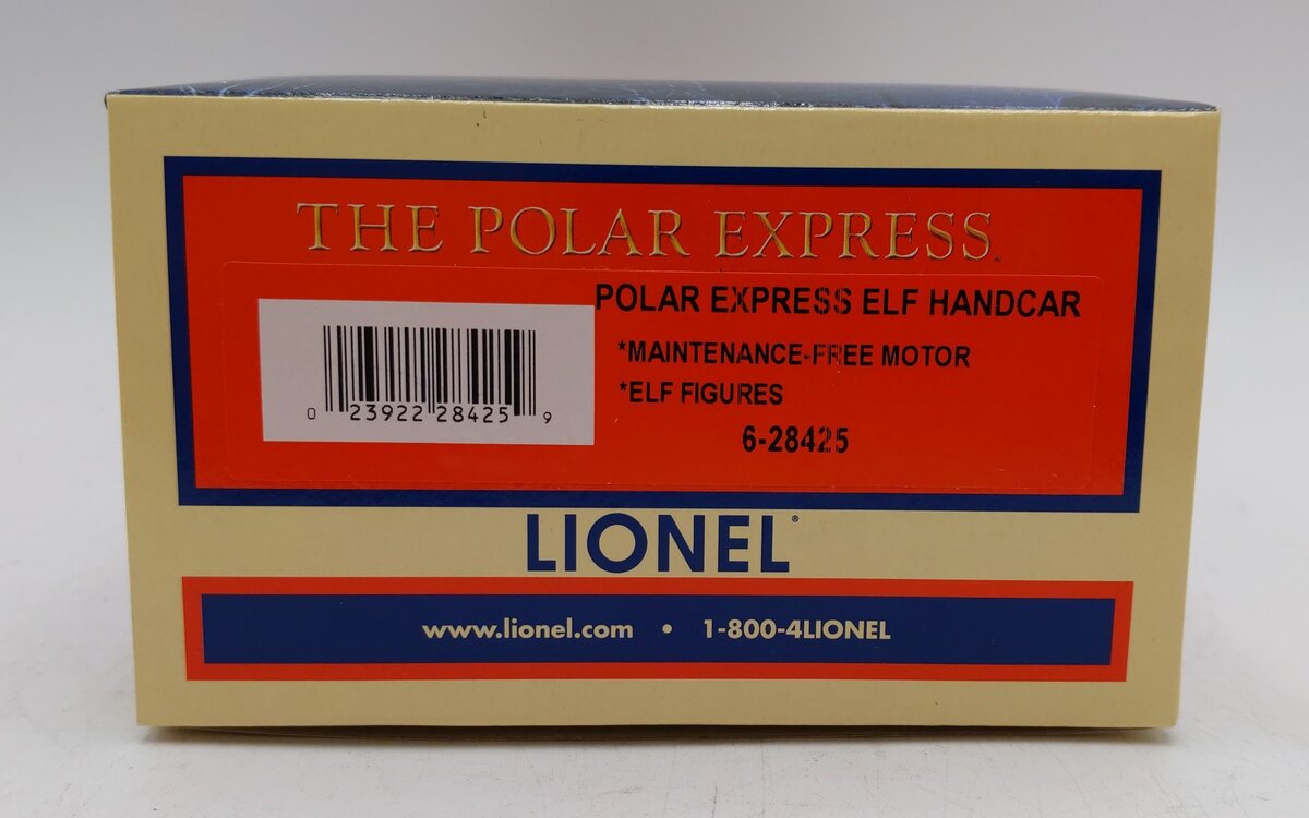 Lionel 6-28425 O Gauge Polar Express Motorized Elf Handcar EX/Box