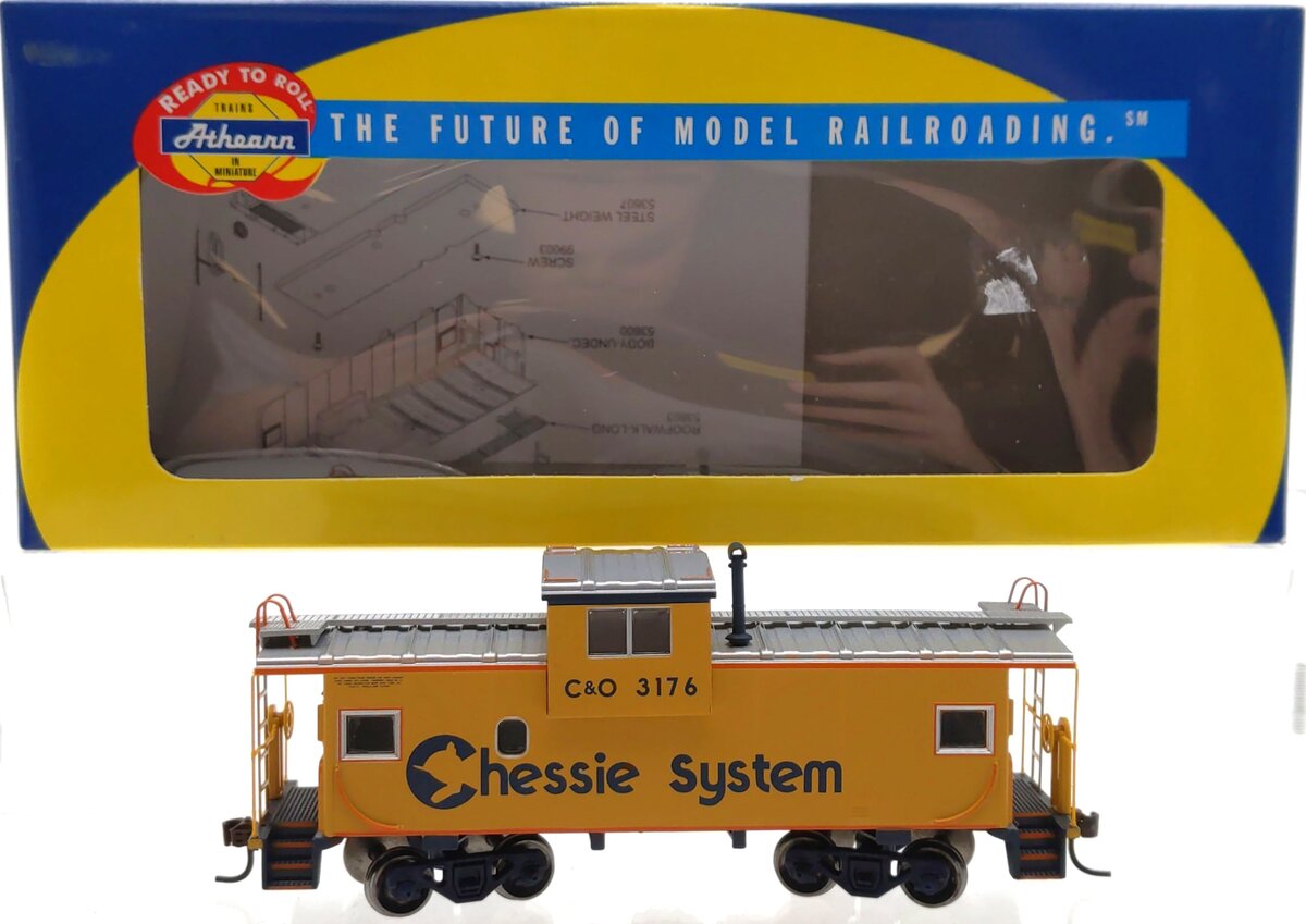 Athearn 75208 HO Scale C&O Chessie System Wide Vision Caboose #3176 LN/Box