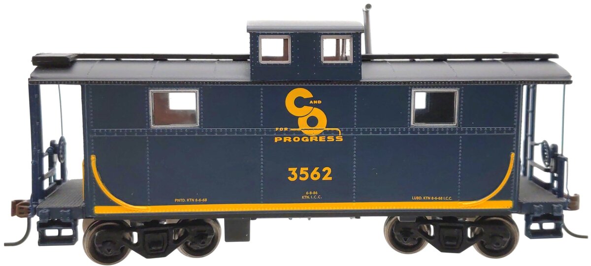 Athearn 74270 HO Scale C&O Eastern 2 Window Caboose #3562 LN/Box