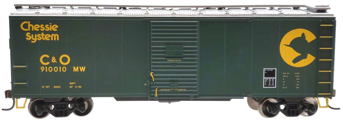 Athearn 70432 HO Scale Chessie/C&O RTR 40' YSD Box Car #910010 LN/Box