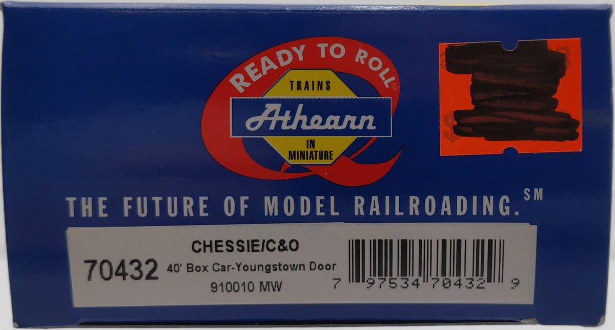 Athearn 70432 HO Scale Chessie/C&O RTR 40' YSD Box Car #910010 LN/Box