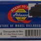 Athearn 95604 HO Scale C&O 40' 3 Bay Ribbed Hopper #150458 LN/Box