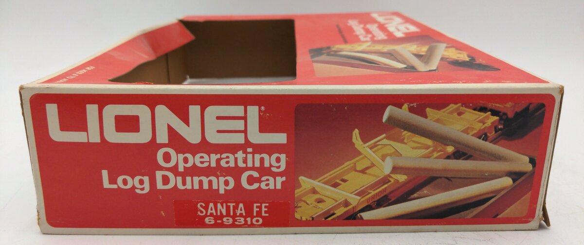 Lionel 6-9310 O Gauge AT&SF Operating Log Dump Car EX/Box
