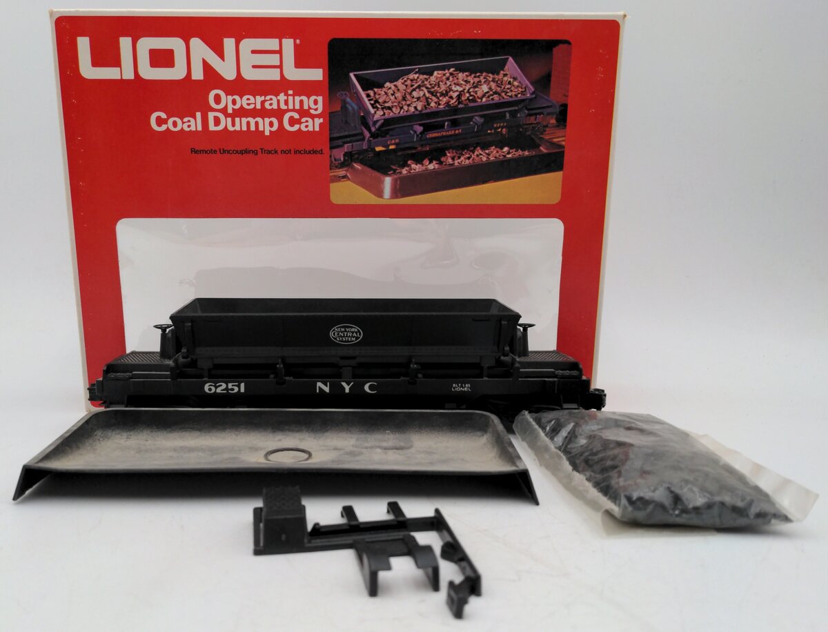 Lionel 6-6251 O Gauge New York Central Coal Dump Car #6251 EX/Box