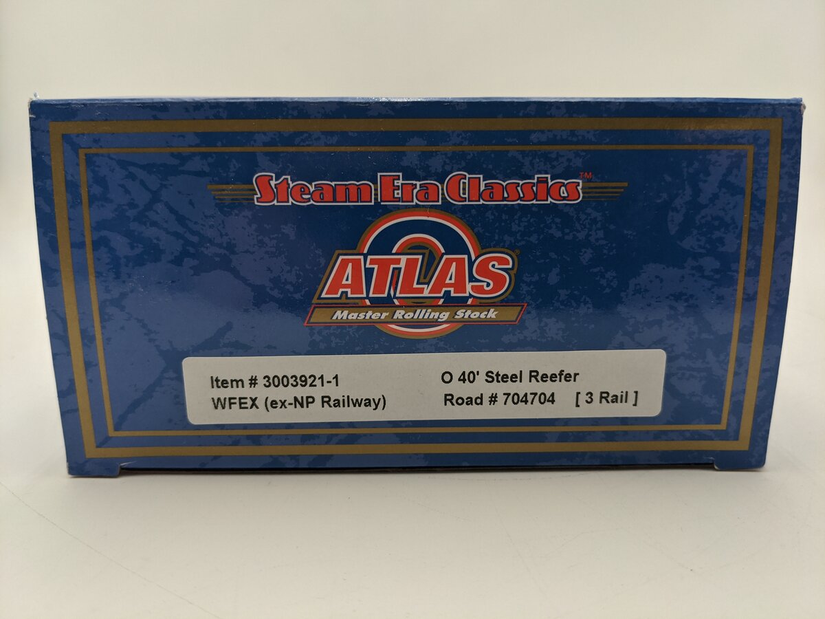 Atlas 3003921-1 O Gauge Western Fruit Express 40' Steel Reefer #704704 EX/Box