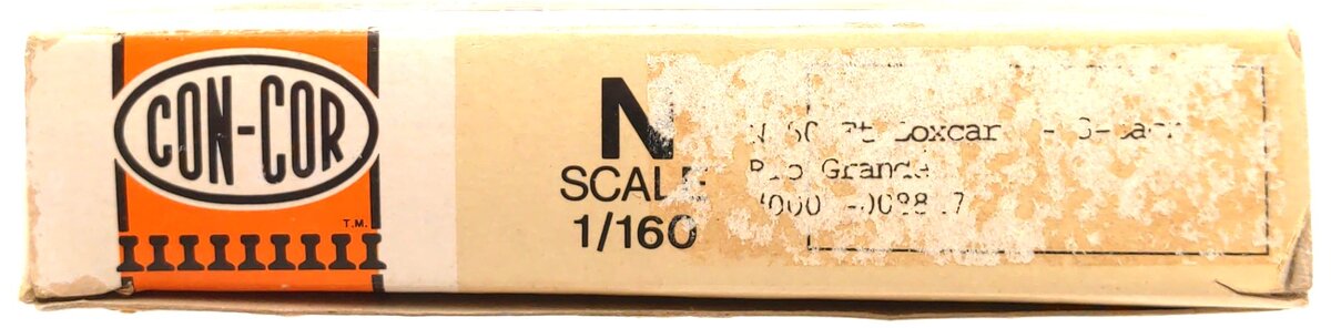 Con-Cor 0001-008817 N Rio Grande 50' Boxcars (Pack of 3) EX/Box
