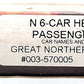 Con-Cor 003-570005 N Scale Great Northern 6-Car Passenger Set LN/Box