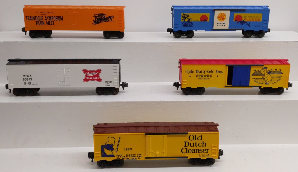 KMT O Gauge Assorted Freight Cars; 80342, 1175, 678, [5]