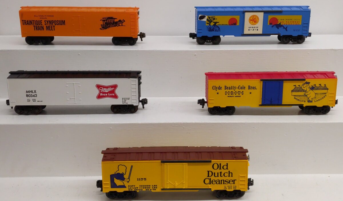 KMT O Gauge Assorted Freight Cars; 80342, 1175, 678, [5]