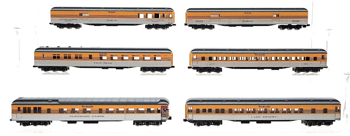 Con-Cor 003-570018 N Denver & Rio Grande Heavyweight Passenger Cars (Set of 6) EX/Box