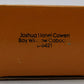 Lionel 6-6421 O Gauge Joshua L. Cowen Bay Window Illuminated Caboose EX/Box