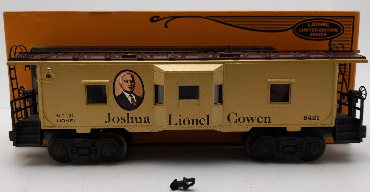 Lionel 6-6421 O Gauge Joshua L. Cowen Bay Window Illuminated Caboose EX/Box
