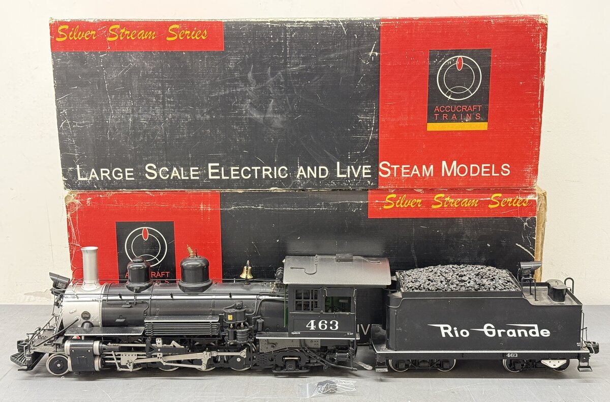Accucraft AC88-140 1:20.3 Colorado Southern K-27 2-8-2 Locomotive w/ Sound #463 VG/Box