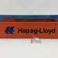 Atlas 3001143-1 O Gauge Hapag Lloyd 40' High Cube Container #1443036 LN/Box