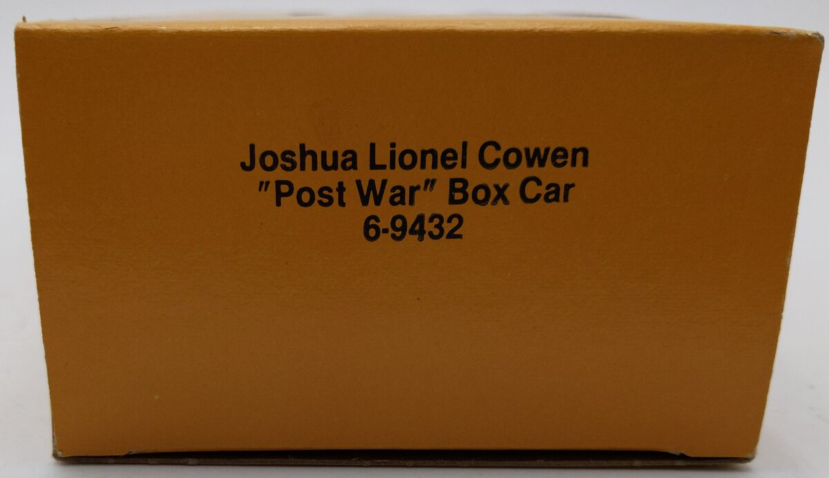 Lionel 6-9432 O Gauge Joshua Lionel Cowen Postwar Years Boxcar LN/Box