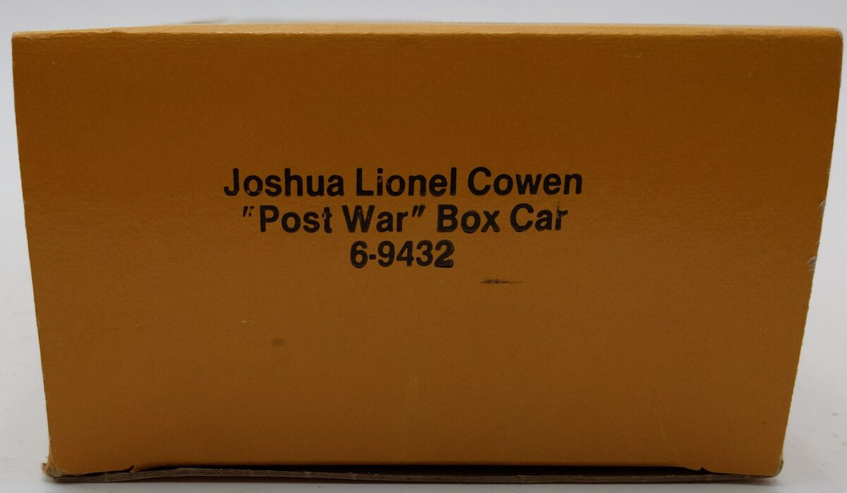 Lionel 6-9432 O Gauge Joshua Lionel Cowen Postwar Years Boxcar LN/Box