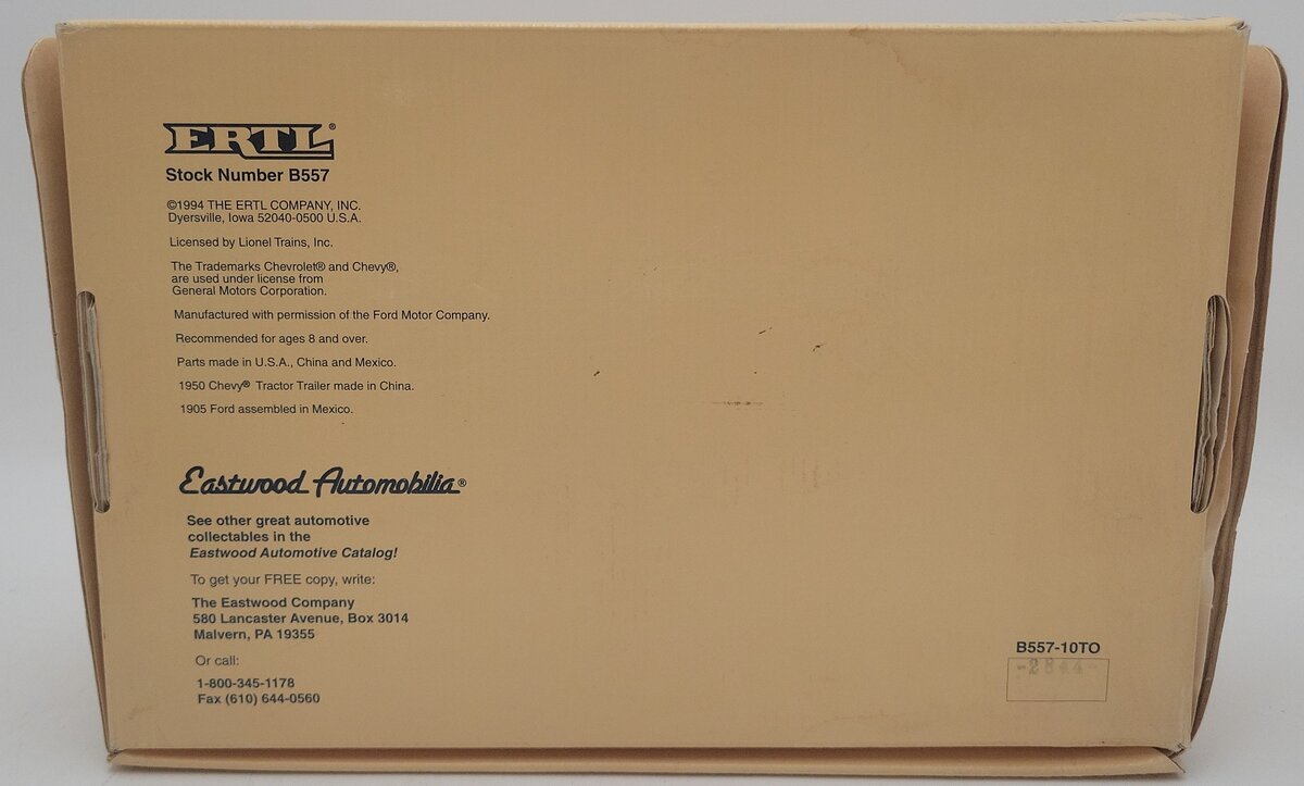 Eastwood B557-10TO 1:43 Joshua Lionel Cowen Signature Issue #3 EX/Box