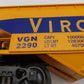 K-Line K621-44635 O Gauge Virginian Hopper w/Coal Load #2290 EX/Box