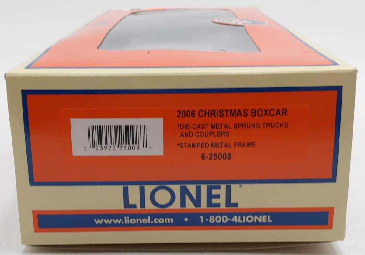 Lionel 6-25008 O Gauge 2006 Christmas Boxcar EX/Box